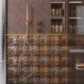 Vintage Teak 3d Wood Wallpaper for Bathroom Wall